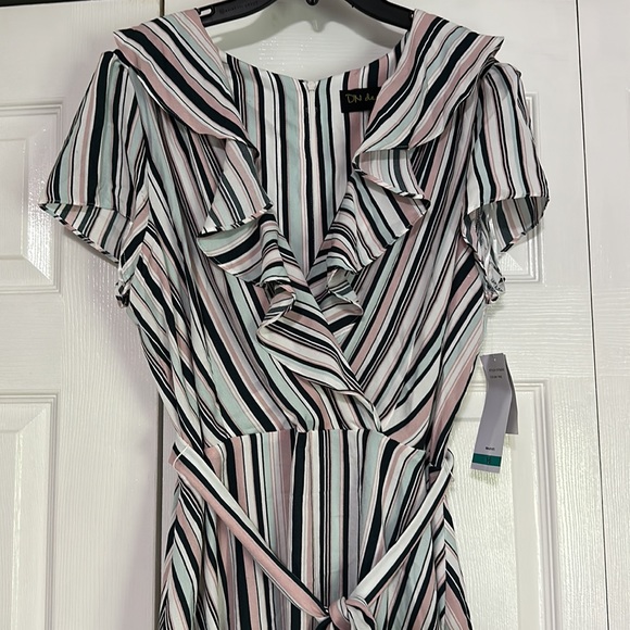 Striped Ruffle Dress - Picture 2 of 7